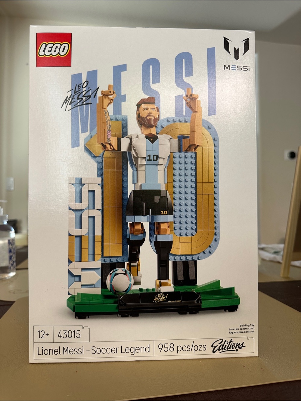 Lego Soccer Legend Build Set - Blue, White, Gold, Green